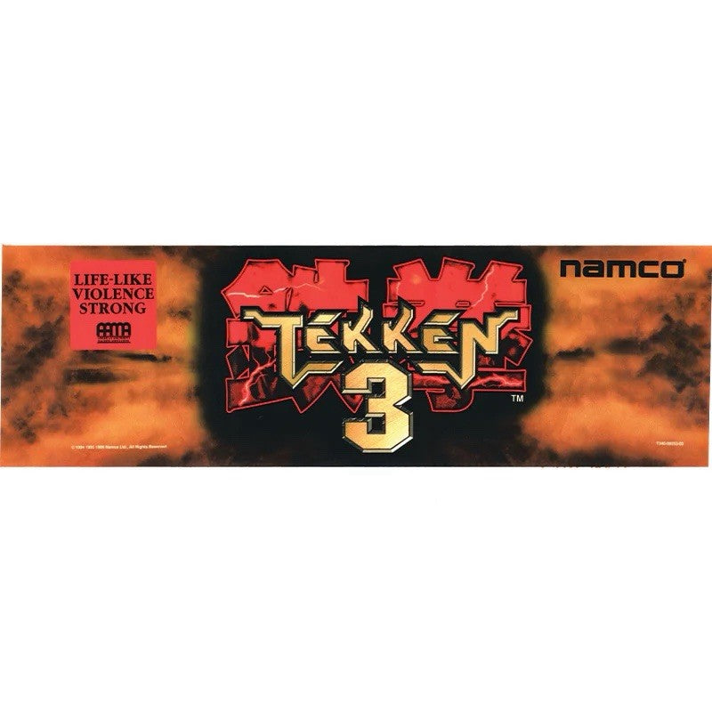 Tekken 3 Arcade Marquee Premium Backlit Translite Free Ship