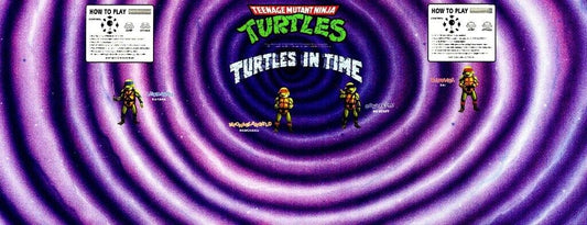 TMNT Turtles In Time CPO Arcade Control Panel Overlay Textured Laminate
