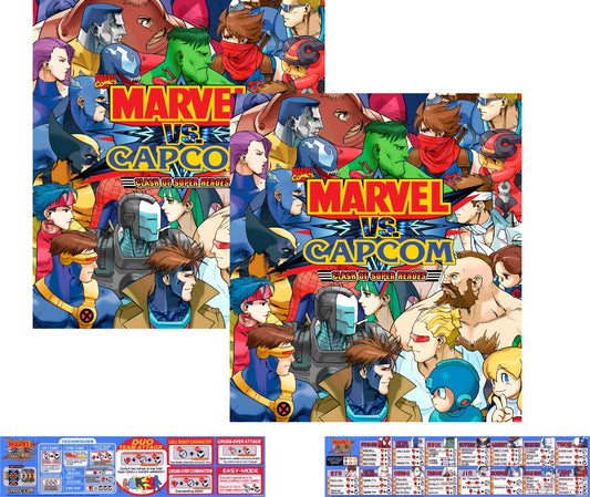 Marvel Vs Capcom Arcade Side Art & Moves List Instructions