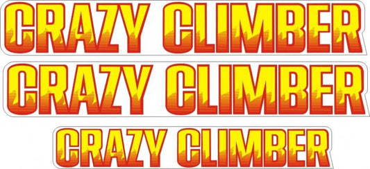 Crazy Climber Arcade Side Art 3 Piece Set Laminated High Quality