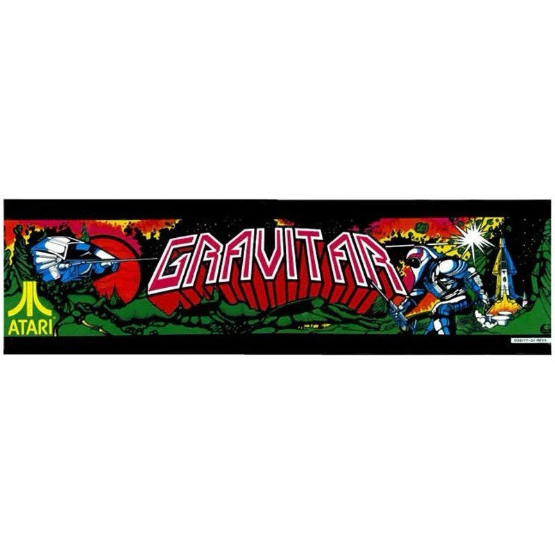 Gravitar Arcade Marquee Premium Backlit Translite Free Ship