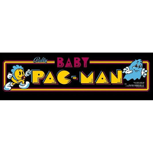 Baby Pac Man Arcade Marquee Premium Backlit Translite Free Ship