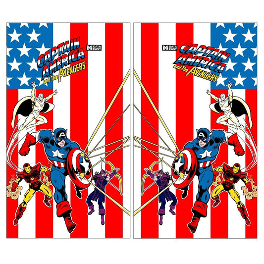 Captain America And The Avengers Arcade Side Art 2 Piece Set Laminated