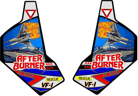 After Burner Arcade Side Art 2pc Set Laminated High Quality Graphics