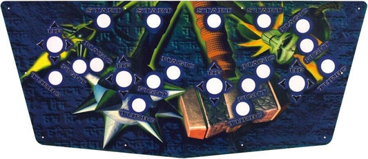 Gauntlet Dark Legacy CPO Arcade Control Panel Overlay Textured Laminate