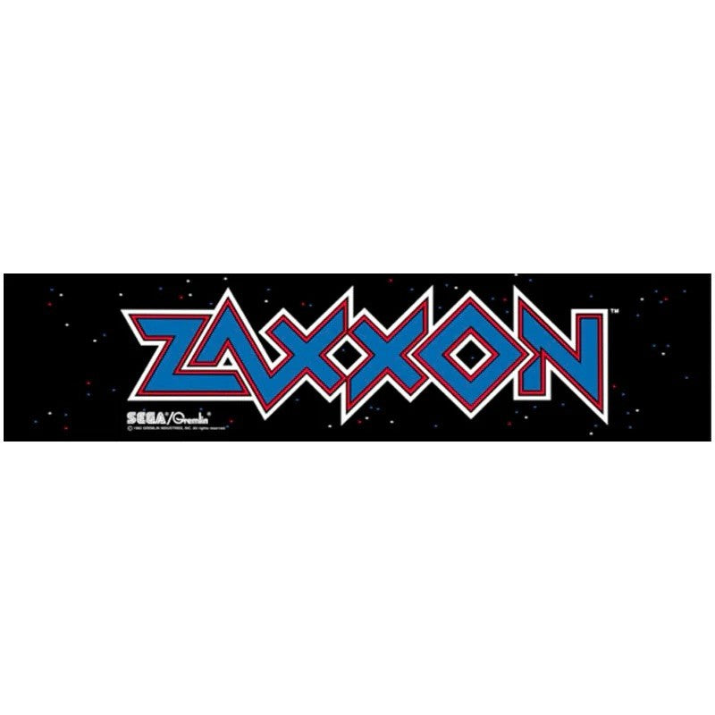Zaxxon Arcade Marquee 26 X 6.2 Premium Backlit Translite Free Ship