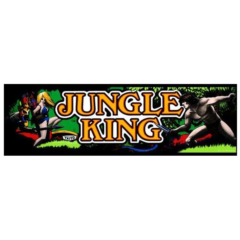 Jungle King Arcade Marquee High Quality Translite Standard Size