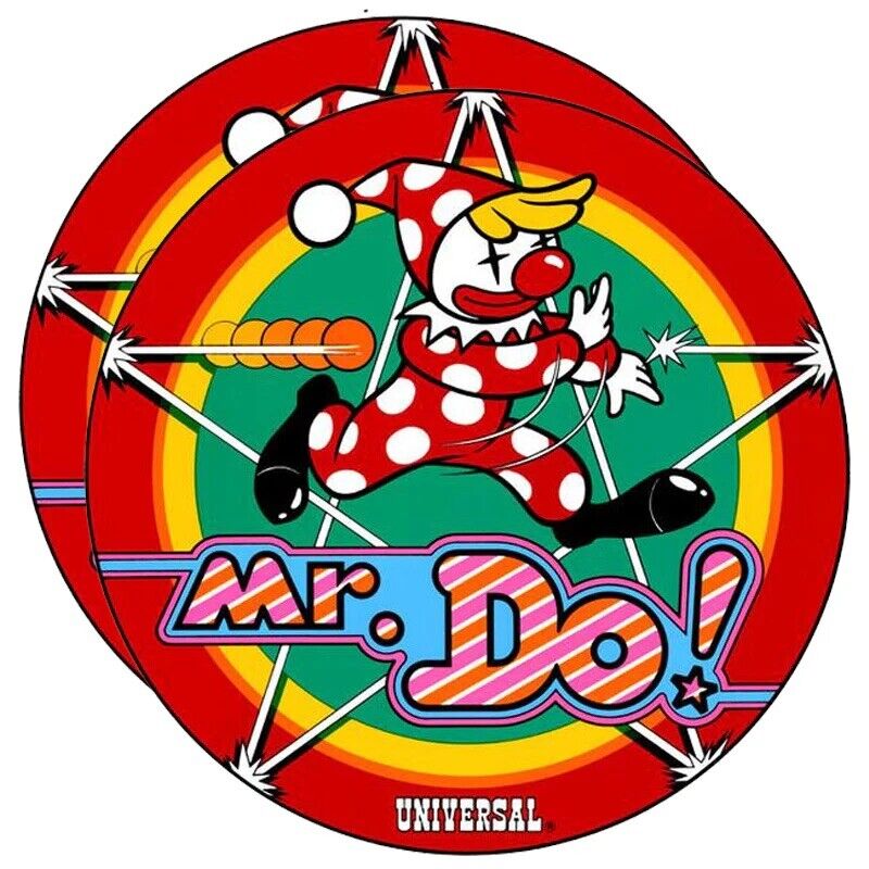 Mr Do Arcade Side Art 2 Piece Set Laminated High Quality