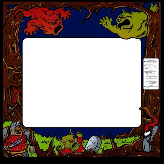 Ghosts N Goblins Arcade Monitor Bezel Artwork Sticker Decal