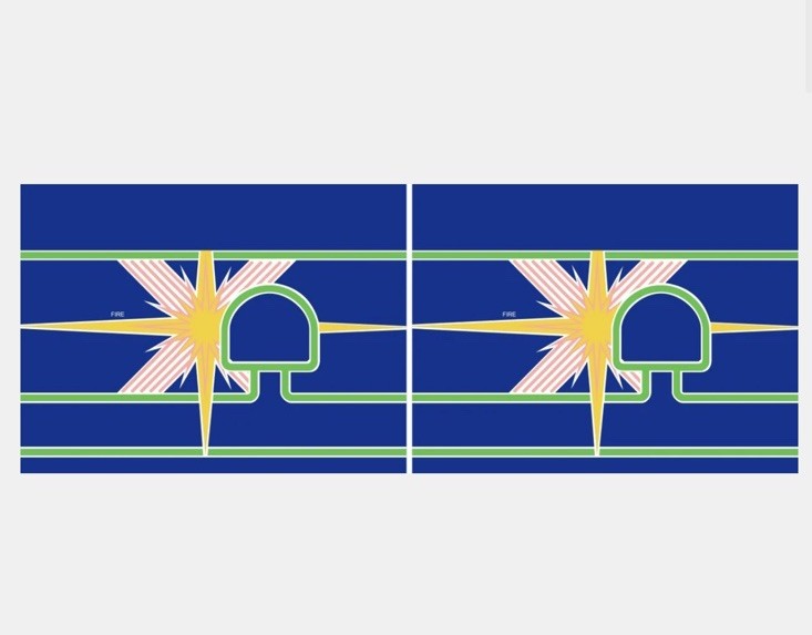 Centipede Cocktail Arcade Control Panel Overlay CPO Set Of 2 Textured