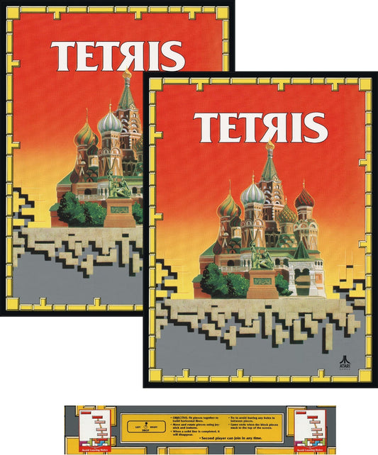 Tetris Arcade Side Art 3pc Kit Includes Bezel Decal 3mil Vinyl Satin Finish