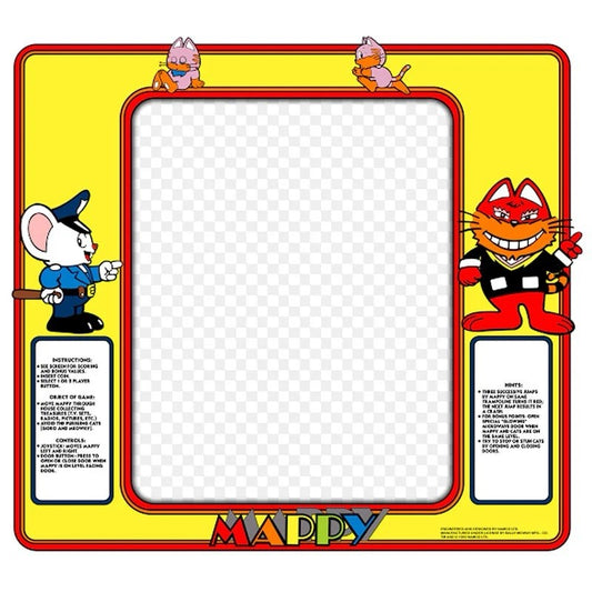 Mappy Arcade Monitor Bezel Artwork Sticker Decal