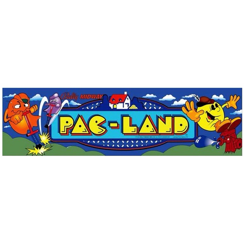 Pac Land Arcade Marquee High Quality Translite