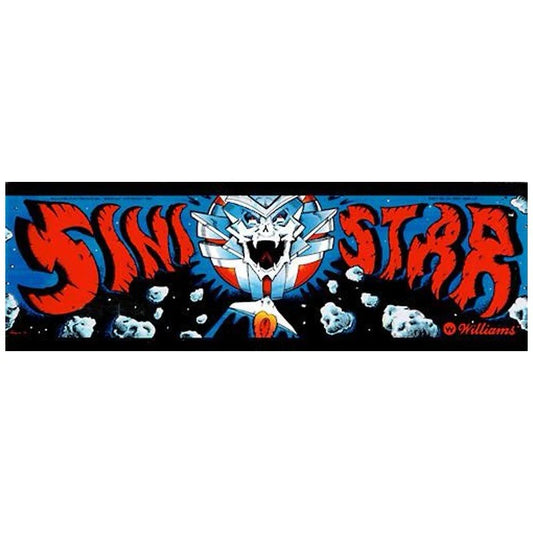 Sinistar Arcade Marquee Premium Backlit Translite