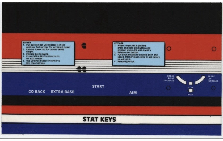 World Series Arcade Control Panel Overlay CPO With Textured Laminate
