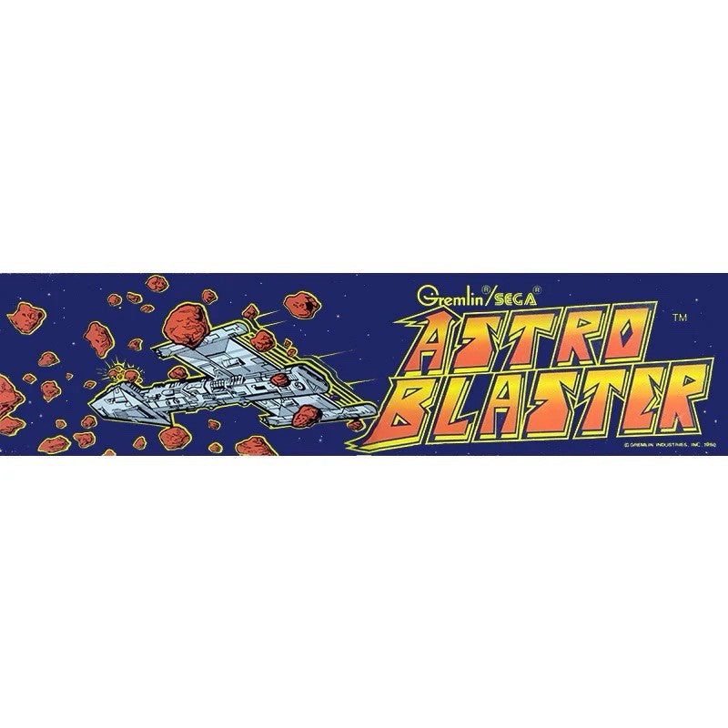 Astro Blaster Arcade Marquee High Quality Translite