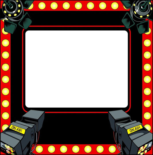 Smash TV 19 Inch Arcade Monitor Bezel Artwork Sticker Decal