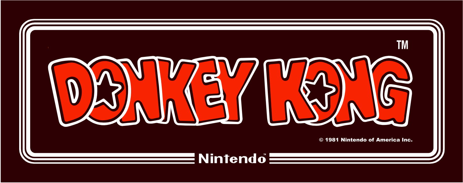 Donkey Kong Cabaret Arcade Textured Marquee