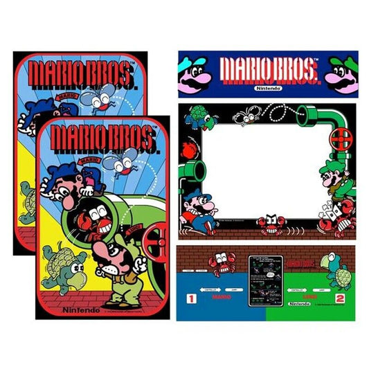 Mario Bros Arcade Side Art Full Set 5pc Artwork Textured CPO Wide Body Kit