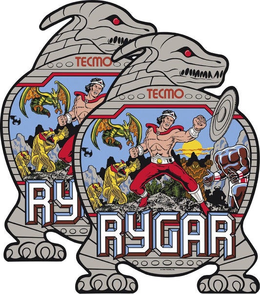 Rygar Arcade Side Art 2pc Set High Quality Cabinet Decal Graphics