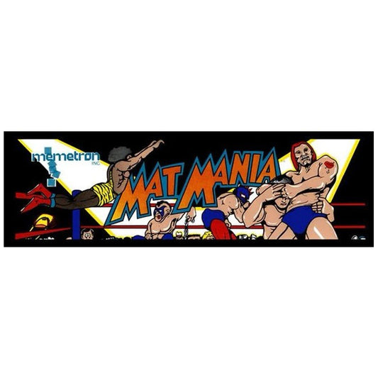 Mat Mania Arcade Marquee Translite