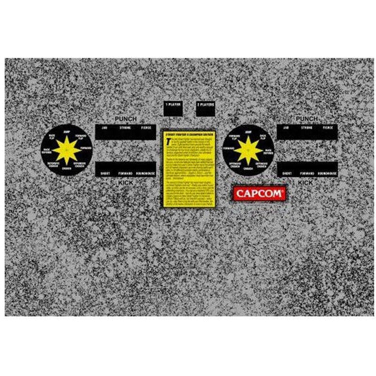 Street Fighter II Champion Arcade Control Panel Overlay CPO  Textured Laminate