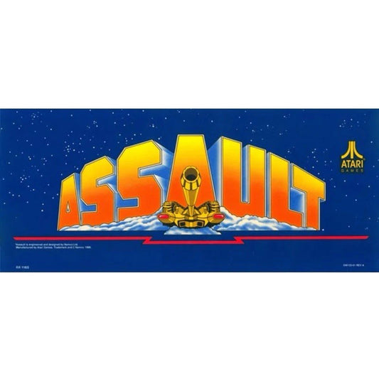 Assault Arcade Marquee Premium Backlit Translite Free Ship