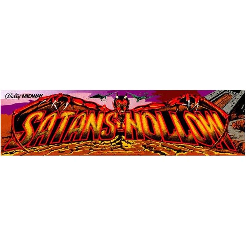 Satans Hollow Arcade Marquee High Quality Translite