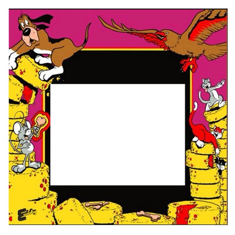 Mouse Trap Arcade Monitor Bezel Artwork Sticker Decal