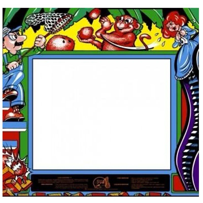 Zookeeper Arcade Monitor Bezel Artwork Sticker Decal