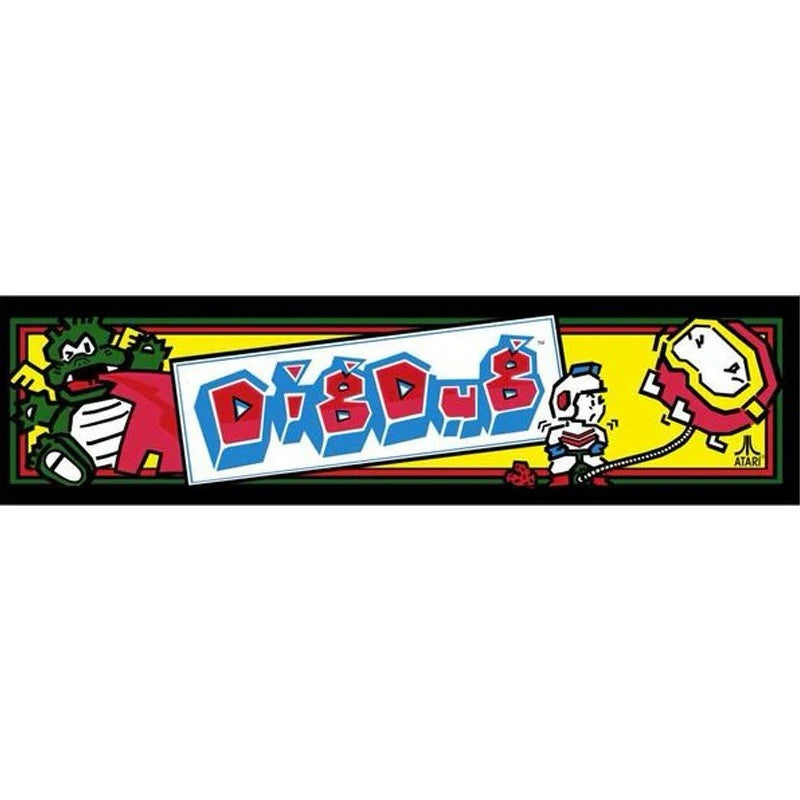 Dig Dug Arcade Marquee Premium Backlit Translite Free Ship