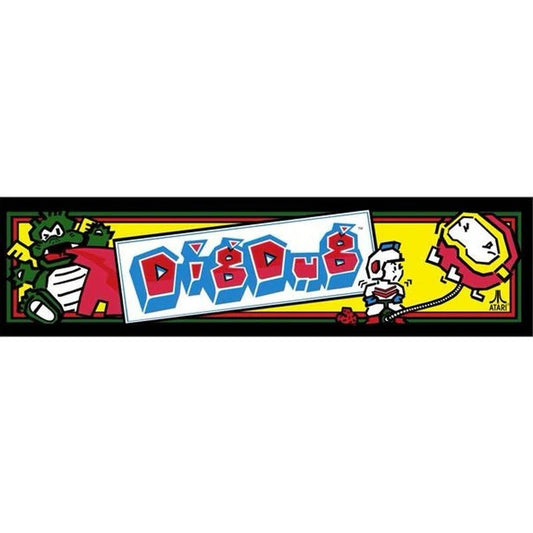 Dig Dug Arcade Marquee Premium Backlit Translite Free Ship