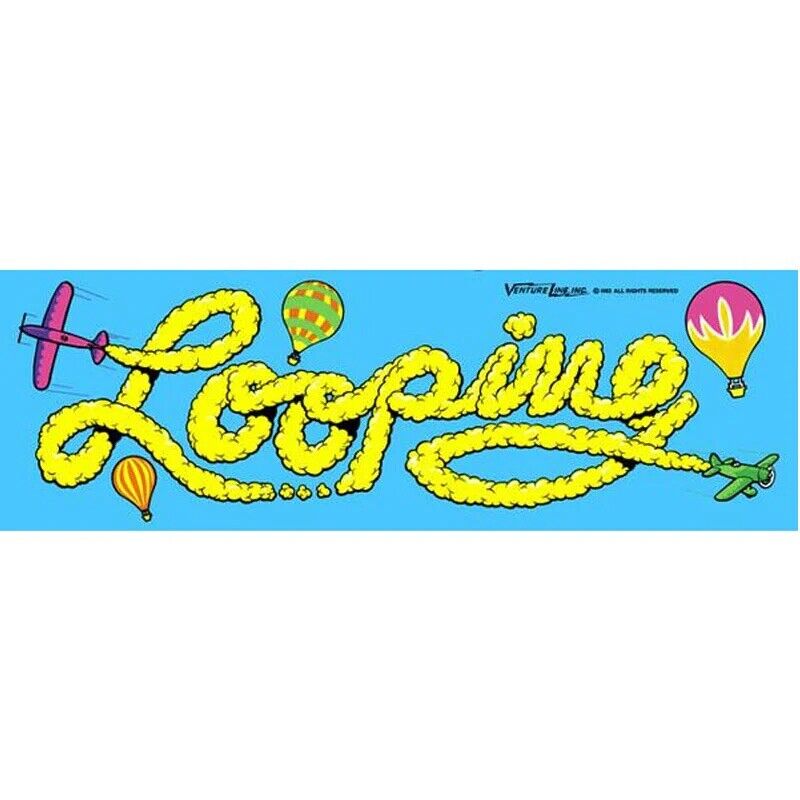 Looping Arcade Marquee High Quality Translite | StickerSmith Arcade