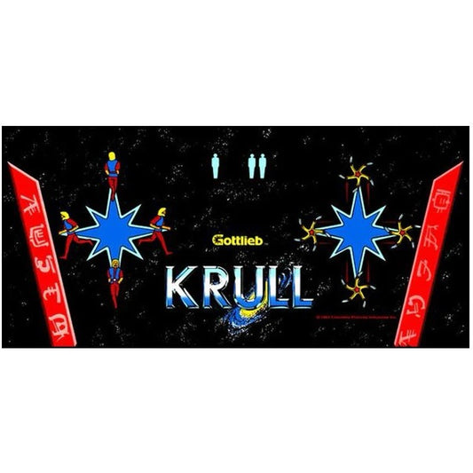Krull Arcade Control Panel Overlay CPO With Textured Laminate