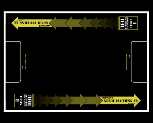 Space Invader 2 Arcade Cocktail Underlay Artwork Sticker Decal
