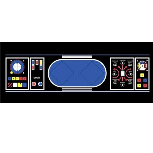 Battlezone Arcade Control Panel Overlay CPO Textured Laminate