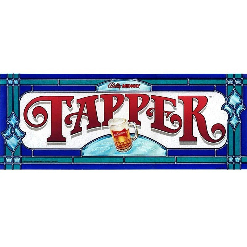 Tapper Arcade Marquee 23 X 9.25 Premium Backlit Translite Free Ship