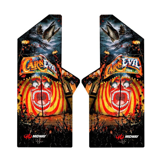 Carnevil Arcade Side Art 2 Piece Set Laminated High Quality Full Size Wrap