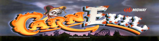 Carnevil Arcade Marquee 26 x8 High Quality Translite
