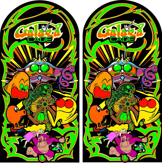 Multicade Mame Classics Side Art 2pc Haunted Arcade Graphics Decals Stickers Set