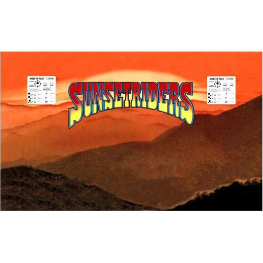 Sunset Riders Arcade Control Panel Overlay CPO Textured Laminate 2 Player