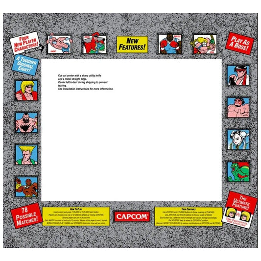 Street Fighter 2 CE Arcade Monitor Bezel Artwork SF2 Champion Edition