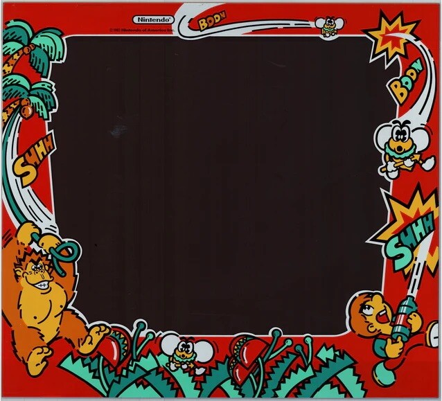Donkey Kong 3 Arcade Monitor Bezel Artwork Sticker Decal DK3