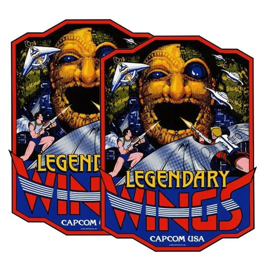 Legendary Wings Arcade Side Art 2 Piece Set Laminated High Quality