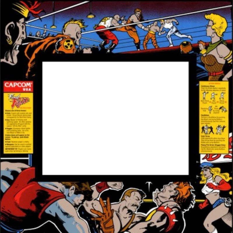 Final Fight Arcade Monitor Bezel Artwork Sticker Decal