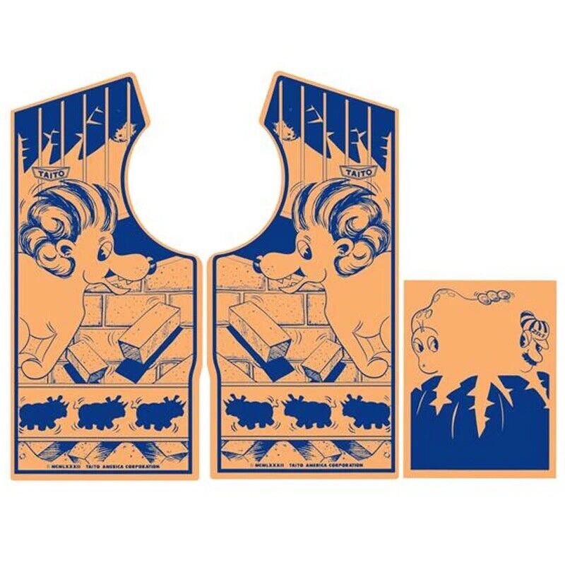 Zookeeper Arcade Side Art 3 Piece Set Laminated High Quality