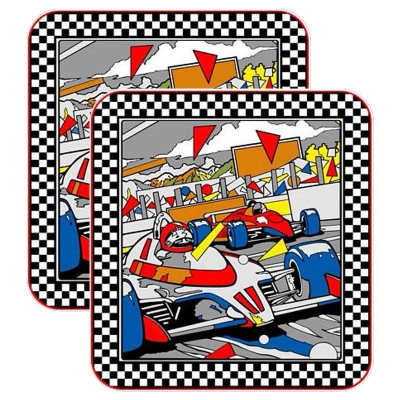Pole Position Arcade Side Art 2 Pc Set Laminated High Quality Taito
