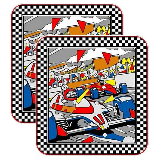 Pole Position Arcade Side Art 2 Pc Set Laminated High Quality Taito