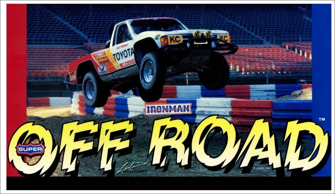 Ivan “Ironman” Stewart’s Super Off Road Arcade Marquee High Quality Translite