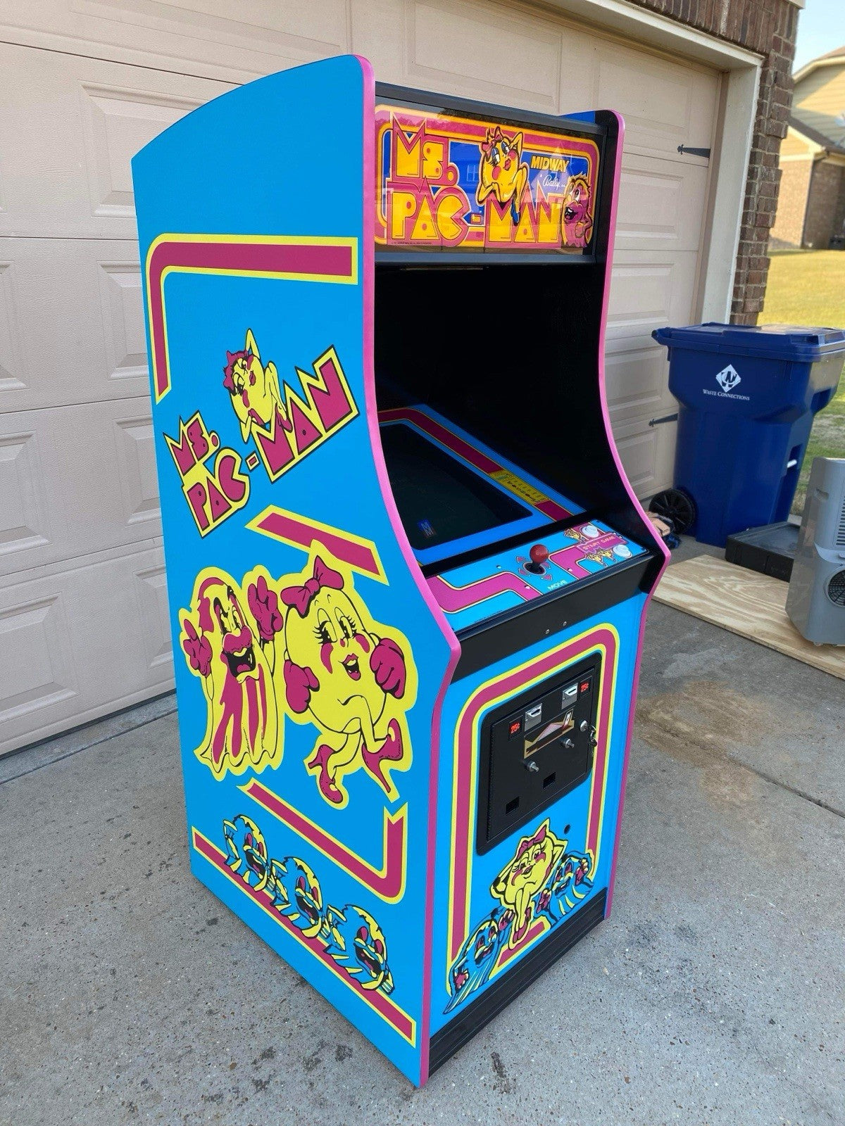 Fits Ms Pac Man Arcade 6 Pc Set Side Art Kickplate 2 Yr Warranty